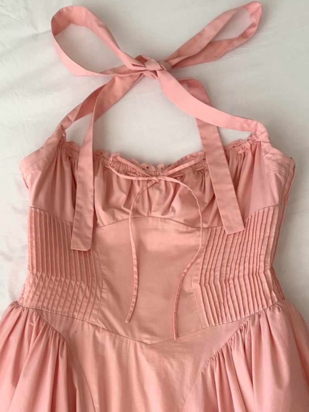 House of CB Adabella Floral Pleated Halter Sundress - Picture 1 of 7